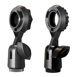 ThtRht 2 Pack Condenser Microphone Clip Shock Mount with 22mm Thread Condenser Mic Holder Stand Boom Arm Adapter for Cardioid Diaphragm Microphones Studio Recording Streaming Vocal Gaming Mics