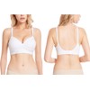 Lemef Seamless Bras for Women Wirefree Padded Bras White