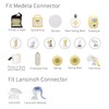 MOOMentaneous 17mm Oval Flanges Breast Pump Parts Compatible with Medela