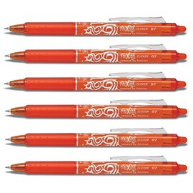 Pilot Frixion Clicker Fine Rollerball Pen | Retractable Tip | Line Thickness 0.7 mm (Medium)