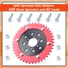 420Chain Sprocket and 42 Tooth Mini Bike Split Sprocket Hub