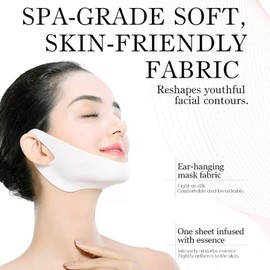Pack of 5 V Line Mask, Firming V Face Mask, Face Firming Lifting Patch, Double Chin Reducer Face Shape Mask, Double Chin Reducer, V Line Face Mask for Chin, Line, Contour Lifting Up
