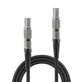0B 2 Pin LEMO-Compatible Male to 0B 2 Pin LEMO-Compatible Male Power Cable Compatible with Teradek Bond, ARRI Alexa, Z CAM E2, DJI RS2/RS3, Tilta Float, SmallHD, Vaxis, Blackmagic, 39”