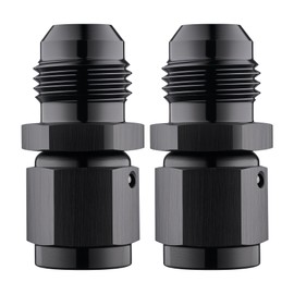 EVIL ENERGY AN Female Swivel to AN Male Flare Expander Fitting Adapter Aluminum Black 2PC