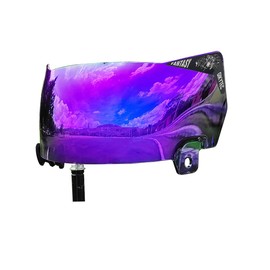 GIKYTEC Football Helmet Visor Anti-Fog Scratch Resistant Used for riddell Speed Flex Helmet for Youth & Adult (revo Purple Anti-Fog)