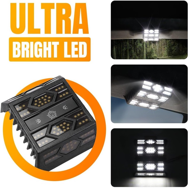 Xomzema Rear Ceiling Lights, Reading Light Touch Switch LED Roof