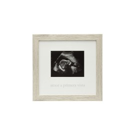 Kate & Milo Rustic Sonogram Baby Keepsake Photo Frame, Spanish, Gender-Neutral Nursery Décor