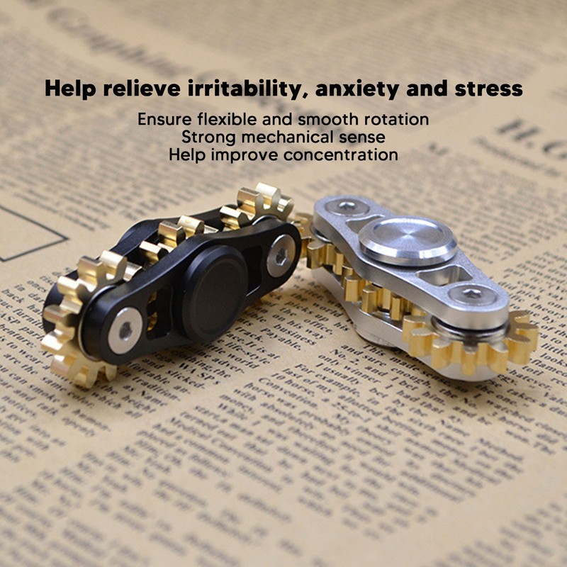 Gears Linkage Rotating Toy Kid Adult Metal ADHD Anxiety Stress