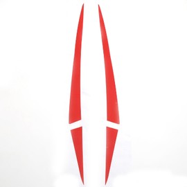 Suetlcoity Car Hood Trim Sticker Decals,Compatible with Corvette C8 2020-2024 Car Vinyl Decorative Decals (Red Color)