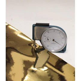 Patent Chrome Mirror Glossy Vinyl TPU Leatherettes Fabric Fake Leather 54" Wide for Shoes Bags Clothing Upholstery Sewing Patchwork & Craft Applique (Sold by The Yard) (Gold)