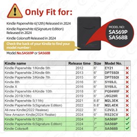 ERUNTO Case for 7" 12th Kindle Paperwhite, Signature Edition and Kindle Colorsoft. TPU Case with Fabric Texture and Hand Strap, Double Sided Magnetic Shell with Wake/Sleep Function (Pink)