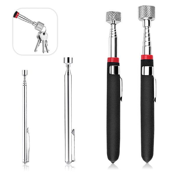 4 PCS Magnetic Telescopic Pick-up Tool, Telescopic Magnet Stick, Magnetic