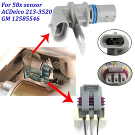 GM 58x Engine Crankshaft Position Sensor Connector Wiring Harness 88987997 for Chevy Avalanche Camaro Corvette Express Silverado 1500 2500 3500 Tahoe Colorado Yukon ACDelco 213-3520, GM 12585546
