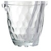 Touch of Elegance Glass Ice Serving Holder Bucket with Tongs