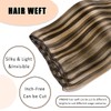 VINBAO Hair Weaves Human Hair Extensions Sew in Color 4