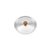 Kiya Aluminum Lid for Snow Flat Pot, Hammered Snow Pot