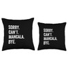 Sorry Can't Mancala Bye Game Throw Pillow