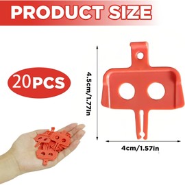 20Pcs Disc Brake Spacer, Bike Disc Brake Pads, Road Bike Hydraulic Calipers Pads, Lightweight Disc Brake Pads, Brake Pads for Bicycle, Mountain Bike Oil Pressure Disc Protector, Cycling Accessories