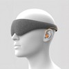 Eye mask, comfortable sleeping eye mask, earplugs, integrated blackout Charcoal gray