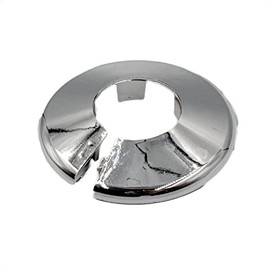 Talon - Click in Pipe Collar - Chrome - 15mm - Pack of 10 - Clicks Into Place - High Grade Polypropylene - for Home Improvement, Plumbing, Pipe Installation