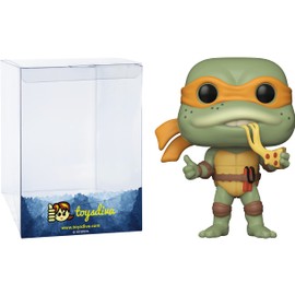 Michelangelo: P o p ! Retro Toys Vinyl Figurine Bundle with 1 Compatible 'ToysDiva' Graphic Protector (018-51433 - B)