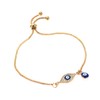 QUPIVA 4 Pack Evil Eye Bracelets Pack for Women 14K