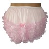 Baby Pants Pastel Pink Frilly Rhumba Adult Pullon Plastic Pants