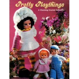 Leisure Time Publishing, Inc. Pretty Playthings Crochet Pattern Ballerina, Clown, Devil NOS Leisure Time MM71