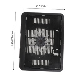 COHEALI Ultra Slim Laptop Cooling Pad Quiet Fan Adjustable Laptop Riser Holder Compatible for Home and Travel