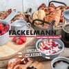 Fackelmann Infusore per tè e tisane con manico pieghevole, in