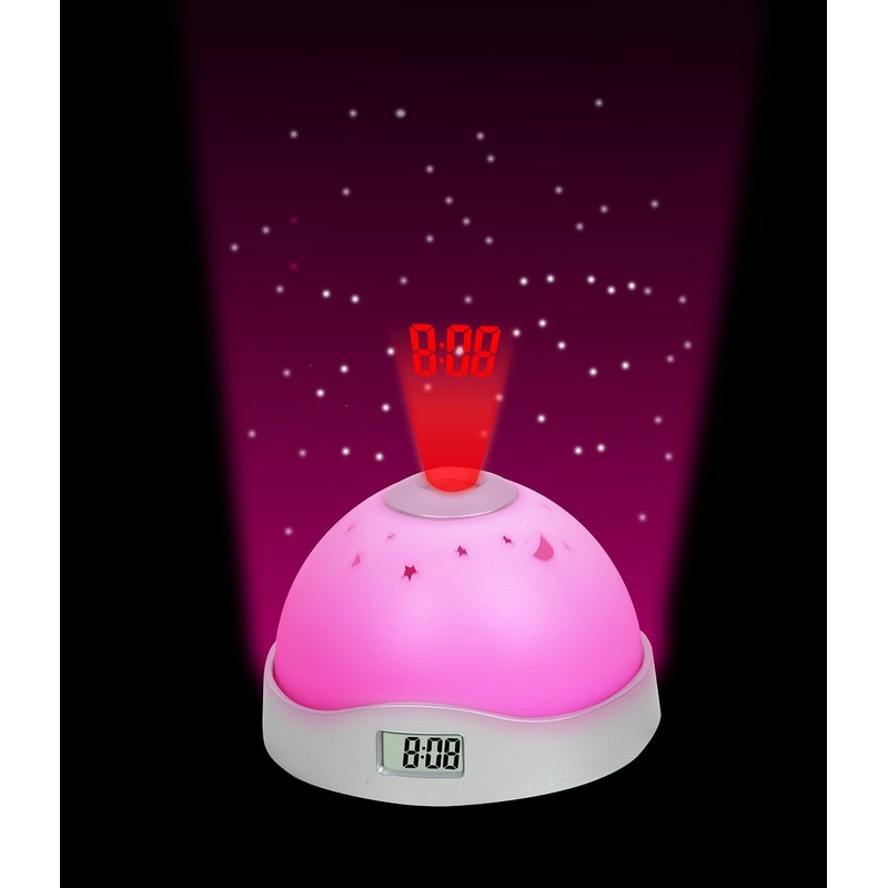 Itian Digital LCD Snooze Projection Alarm Clock Colourful LED Change