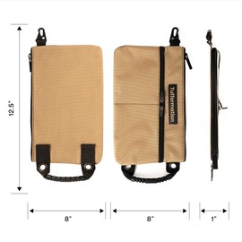 Tufformation Small Tool Pouch, Tool Bag Organizer with Zipper. Small Tool Bag with Multiple Compartments. Perfect Tool Pouch Bags for Men Women Electricians & Others.