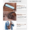DOOMUS Men's Shoulder Bag, Crossbody Bag, Genuine Leather, Waterproof, Large