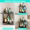 HapiRm Corner Shower Caddy Standing - 2 Tier Shower Organizer