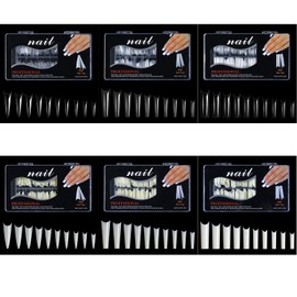 No C Nail Tips Extra Long Square Flat Nail Tips False Nails Acrylic Nails Fake Nails For Nail Salons French Nail Tips For Acrylic Nails French Nail Tips For Acrylic Nails Professional