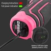 LIRFIX 110-Piece Pink USB Charging Electric Screwdriver Set - Low-Power