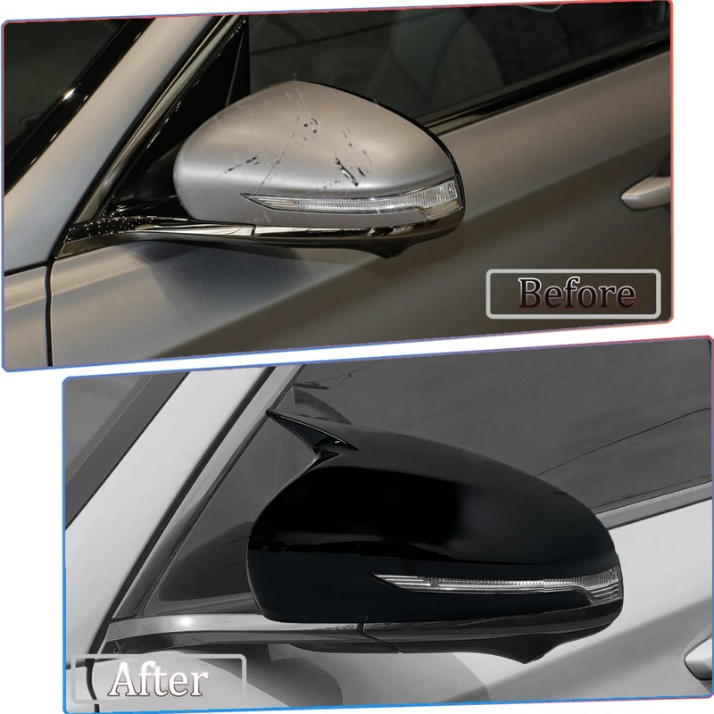 MUXEE Side Mirror Cover,for Genesis G70 2018 2019 2020 2021