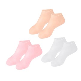 Baluue 3pairs Supple Moisturizing Socks for Women Girls Moisturizing Foot Cover Socks
