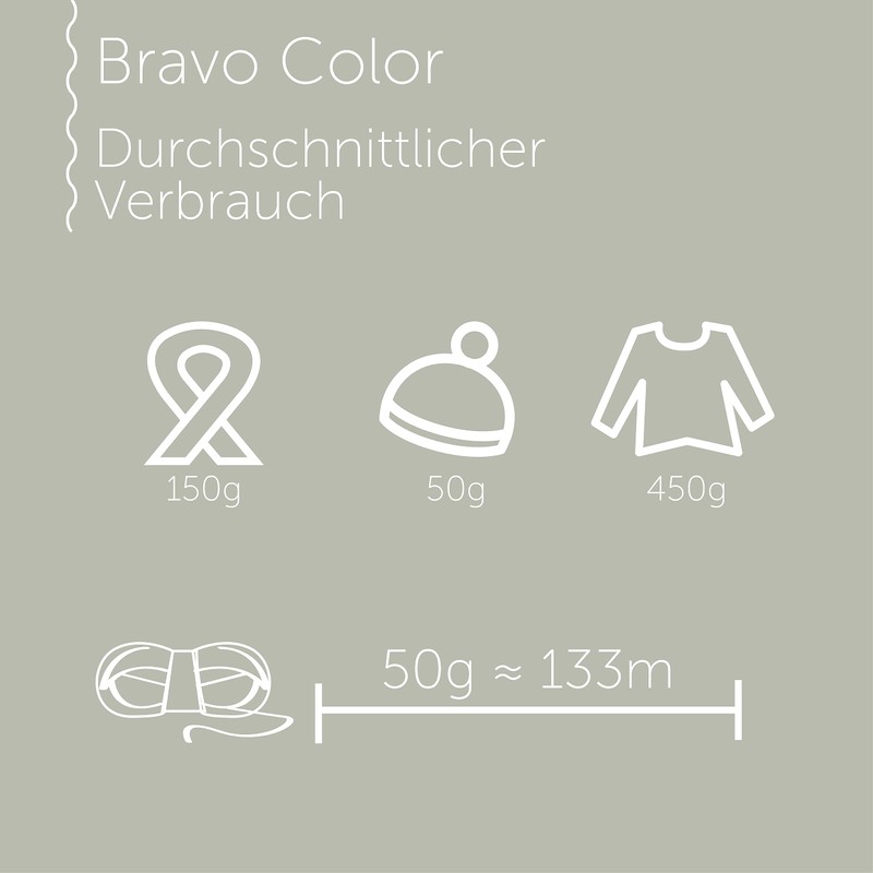 Schachenmayr Bravo Color Hand Knitting Yarn, 50 g, Clown