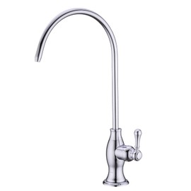 Delle Rosa Drinking Water Purifier Faucet, Commercial Water Filtration Faucets for Under Sink Water Filter System, Modern Best Brass Kitchen Bar Sink Drinking Water Faucet, Chrome,Non-Air Gap