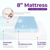 GAESTE 8 Inch Twin Cooling Gel Memory Foam Mattress for
