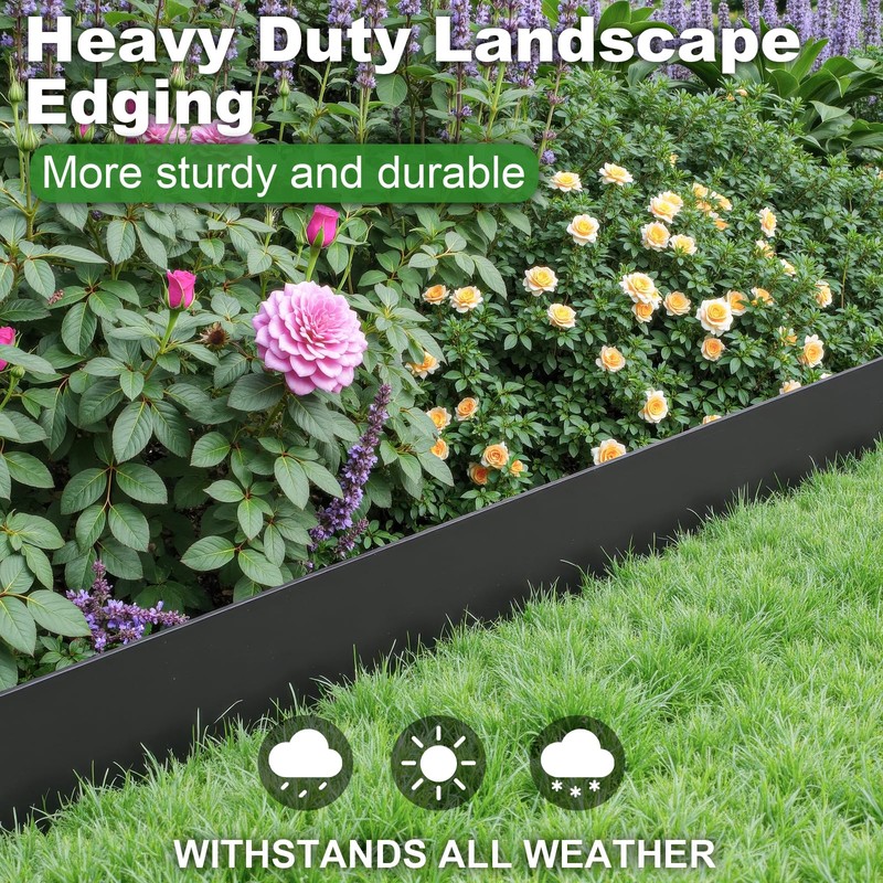 Metal Landscape Edging 6" H X 40" L, 6 Pack
