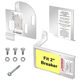 Generator Interlock Kit Compatible with Square D Electric HOMCGK2C Homeline Cover Generator and QOM2 Frame Size Main Breaker,for Use on Indoor QO 150 Amp-225 Amp Main Breaker. (Fixed Bracket 2 in)