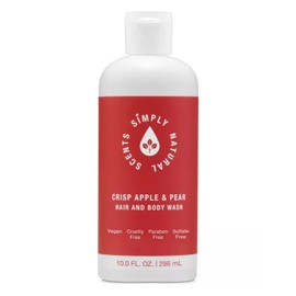 Simply Natural Scents Vegan Crisp Apple & Pear Hair and Body Wash 10-oz Set of 2