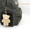 LOHGOU Cute Mini Bear Keychain Stuffed Animal Bear Charm Bag