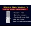20 Pcs Lug Bolts Ball Seat 14x1.5 Thread 28mm Shank