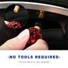 ZNDAW 4 PCS Skull Style Tire Valve Stem Caps, Dustproof