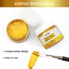 artme Acrylic Metallic Gold Paint, 100ml Gold Leaf for Art,