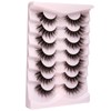 Onlyall Lashes Mink False Eyelashes Natural Wispy Lashes Soft Faux