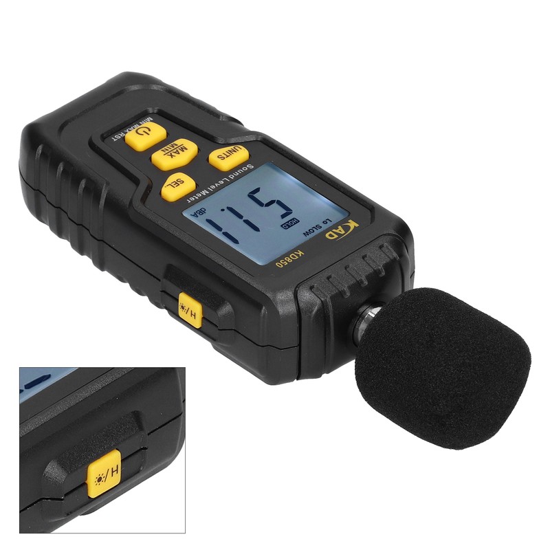 Multifunction Sound Level Meter Decibel Monitor Temperature Tester Environmental InstrumentKD850